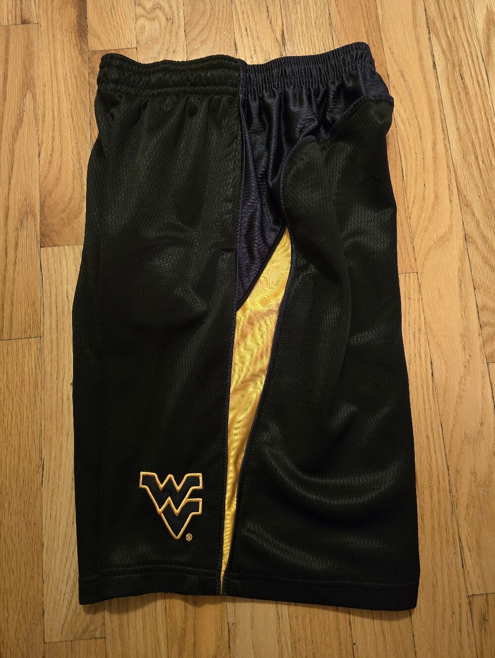 West Virginia Mountaineers Black & Gold Athletic Shorts